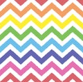 Rainbow seamless zigzag pattern, vector illustration. Zigzag pattern with rough colorful lines Royalty Free Stock Photo