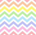 Rainbow seamless zigzag pattern, vector illustration. Zigzag pattern with rough colorful lines .Pastel ornament Royalty Free Stock Photo