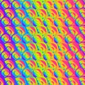 Rainbow seashells seamless pattern