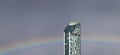 Rainbow through West Tower