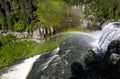 Rainbow Over Scenic Upper Mesa Falls Idaho