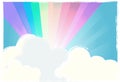 Rainbow in the sky Royalty Free Stock Photo