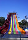 Rainbow slide at the state fair Royalty Free Stock Photo