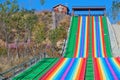 Rainbow slipway Royalty Free Stock Photo