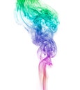 Rainbow smoke abstract