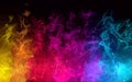 Rainbow smoke background. Vector version Royalty Free Stock Photo