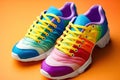 Rainbow sneakers - Generative AI