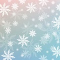 Rainbow snowflakes stars art design