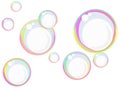 Rainbow soap bubbles Royalty Free Stock Photo