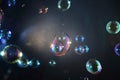 Rainbow soap bubbles Royalty Free Stock Photo