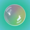 Rainbow soap bubbles, eps10 vector