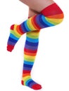 Rainbow Socks Royalty Free Stock Photo
