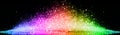Rainbow of sparkling lights abstract background Royalty Free Stock Photo