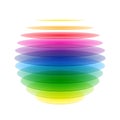 Rainbow sphere Royalty Free Stock Photo