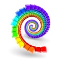 Rainbow spiral