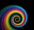 Rainbow spiral