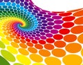 Rainbow Spiral Wave