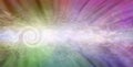 Rainbow Spiralling Vortex Background Banner Royalty Free Stock Photo