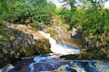 Rainbow splash falls, on the Ingleton Water Fall Trail, Ingleton, Camford, England