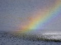 Rainbow in the spray Royalty Free Stock Photo