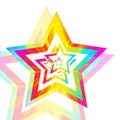 Rainbow star background Royalty Free Stock Photo