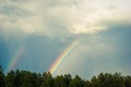 The Rainbow after the storm Royalty Free Stock Photo