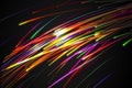 Rainbow straight Diagonal Line Glow Dark Background