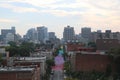 Rainbow Street, Cityscapes of Montreal Royalty Free Stock Photo