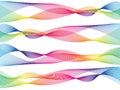 Rainbow stripe line on white background