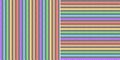 Rainbow stripe pattern herringbone vector. Seamless colorful dark bright neon lines in black, purple, blue, green, orange, red. Royalty Free Stock Photo