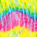 Rainbow Stripe Tie Dye Colour Bleed Print