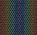 Rainbow striped triangle mosaic pattern. Seamless vector background Royalty Free Stock Photo