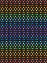 Rainbow striped triangle mosaic pattern. Seamless vector background Royalty Free Stock Photo