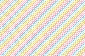 Rainbow stripes seamless pattern diagonal texture Royalty Free Stock Photo