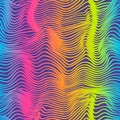 Rainbow stripes seamless pattern Royalty Free Stock Photo