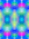 Rainbow structure of soft, smeared strokes. Bright multicolored background. Fractal abstraction. Symmetrical seamless pattern. Imi