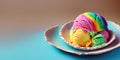 Rainbow Summer Ice Cream - A Burst of Color and Flavor