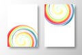 Rainbow swirl - abstract colorful background. Vector illustration eps10, banners Royalty Free Stock Photo