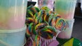 Rainbow swirl lollipop
