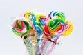 Rainbow Swirl Ripple Lollipops. 