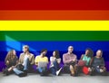 Rainbow Symbol Love Free Homosexual Concept Royalty Free Stock Photo