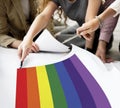 Rainbow Symbol Love Free Homosexual Concpet Royalty Free Stock Photo