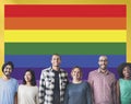 Rainbow Symbol Love Free Homosexual Concpet Royalty Free Stock Photo