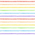 Rainbow textured chalk, pastel, crayon stripes seamless pattern
