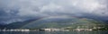 Rainbow, Tivat, Montenegro. Royalty Free Stock Photo