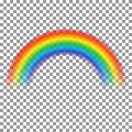 Rainbow transparent arch vector. Rainbow abstract eps10