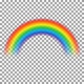 Rainbow transparent arch vector. Rainbow abstract eps10