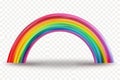 Rainbow Transparent Background Royalty Free Stock Photo