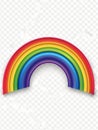Rainbow transparent background Royalty Free Stock Photo