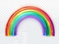 Rainbow transparent background Royalty Free Stock Photo